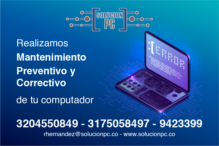 Mantenimiento de computadores Bogota